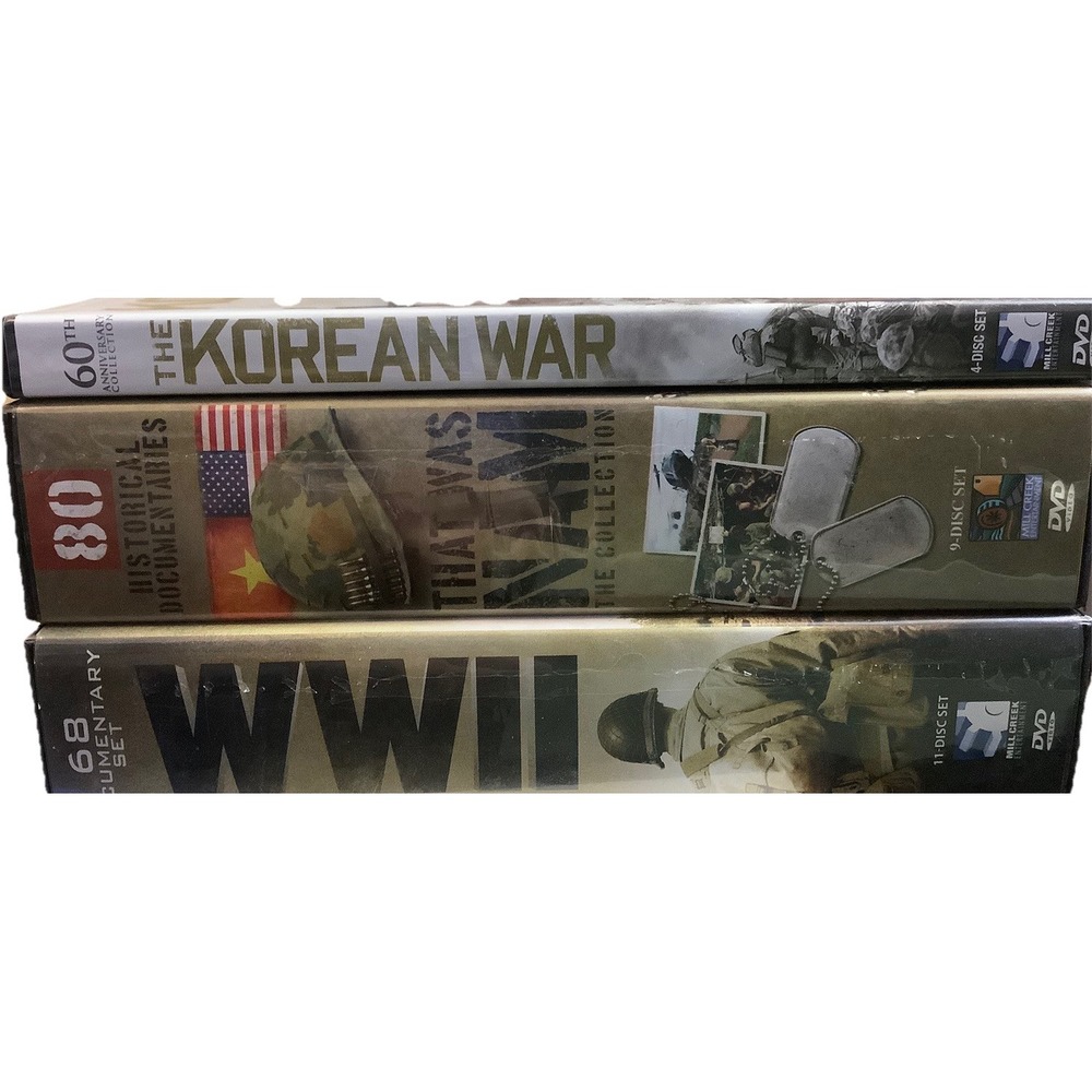 3 War Documentaries‎ - That Was Nam - The Korean War - World War II - 23 DVDs